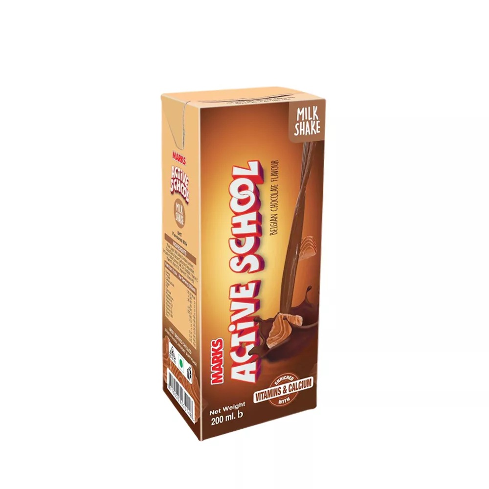 Marks Active School Belgian Chocolate Flavour Milk Shake-200ml